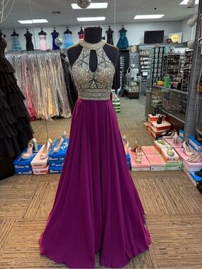 CLARISSE 3087 PURPLE SIZE 6 FORMAL PROM PAGEANT
